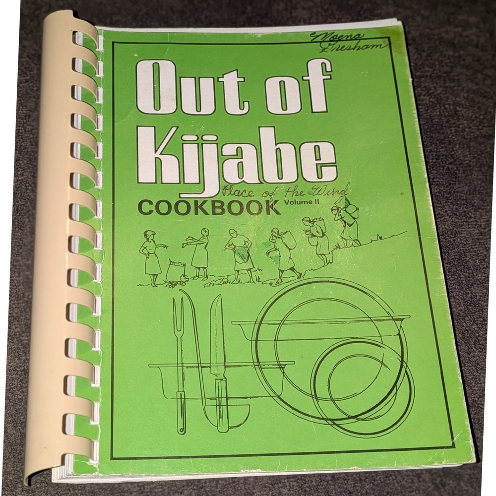 Out of Kijabe Cookbook Volume II Place of the Wind Kenya 1986 Vintage Spiral